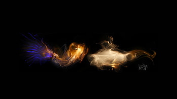 Preview smoke, dark backgrounds, light, figure HD wallpaper