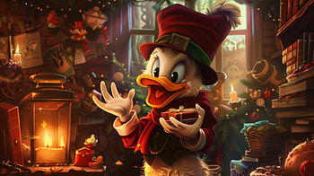 Scrooge McDuck Festive, Scrooge McDuck HD wallpaper