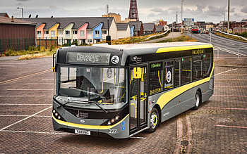 Alexander Dennis Enviro200, yellow bus, 2018 buses, R, passenger transport, passenger bus, Alexander Dennis HD wallpaper
