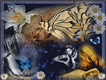 magic, fairy, butterfly, lily HD wallpaper