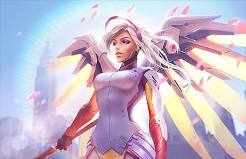 Mercy Overwatch Artwork, mercy-overwatch, overwatch, games, xbox-games, ps-games, pc-games, deviantart HD wallpaper