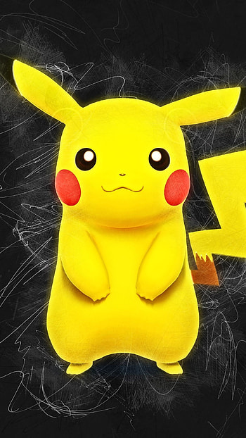 Best Pikachu, Black Background HD phone wallpaper