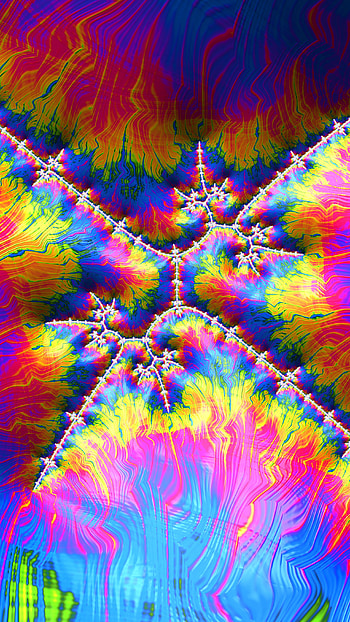 Trippy Psychedelic Fractal, Abstract, fractal HD phone wallpaper