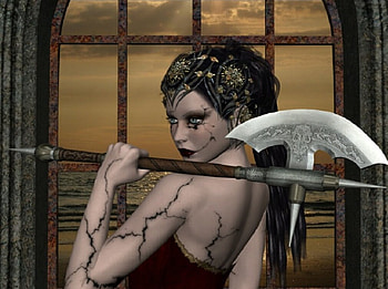 Railah for Trish, gothic, trish, railah, axe HD wallpaper