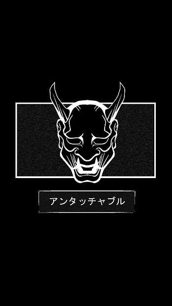 Demon, Japan, black, oni HD phone wallpaper