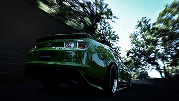 Chevrolet, Cars, Blur, Speed, Camaro, Rear Bumper HD wallpaper