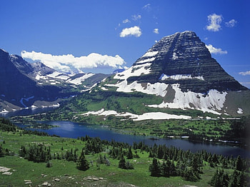 Hidden Lake Glacier Park Montana, landscape, nature, lake HD wallpaper
