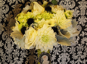 Flowers, Roses, Beauty, Bouquet, Dahlias, Composition HD wallpaper