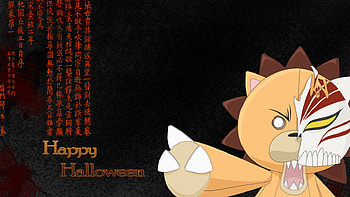 Kon in halloween, halloween, bleach, kon, anime, pet HD wallpaper
