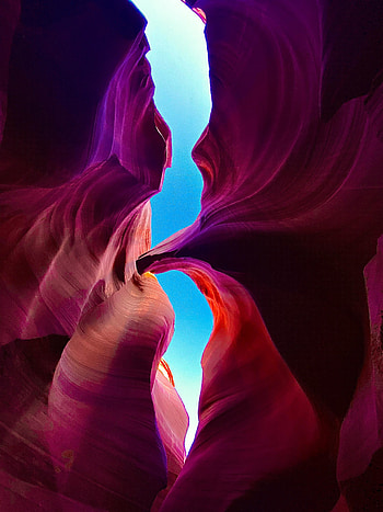 Big rocks, canyon, cave HD phone wallpaper