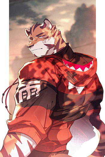 Floow Tiger, Arte, furry HD phone wallpaper