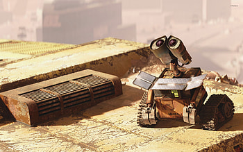 WALLE, Cartoon , Robot love, Bittersweet journey HD wallpaper