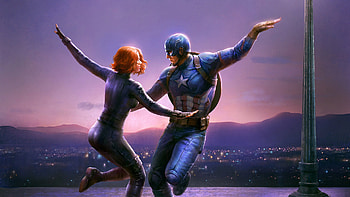 La La Avengers, avengers, artwork, artstation, superheroes, captain-america, black-widow HD wallpaper