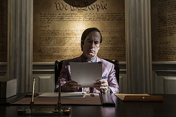 Better Call Saul - Intense Desk Scene, TV Show, Better Call Saul, Saul Goodman, Bob Odenkirk HD wallpaper