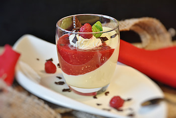 Food, Chocolate, Raspberry, Desert, Pudding HD wallpaper