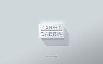 Martin Garrix logo, white background, Martin Garrix 3d logo, 3d art, Martin Garrix, 3d Martin Garrix emblem HD wallpaper