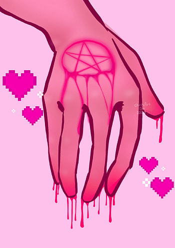 Pastel gore, patel, blood HD phone wallpaper