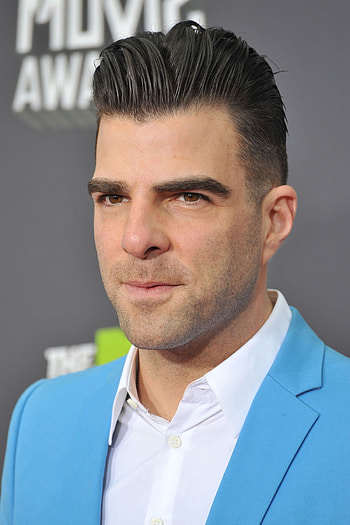 Zachary Quinto, Unique hairstyle, Undercut quiff, Trendsetting haircut HD phone wallpaper