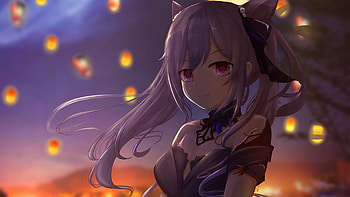 Keqing Genshin Impact HD wallpaper