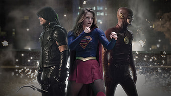 Legends Of Tomorrow Flash Arrow Supergirl, legends-of-tomorrow, tv-shows, flash, the-flash, arrow, supergirl, deviantart HD wallpaper
