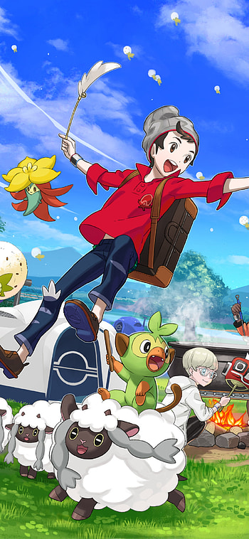 Pokémon Camp Sword and Shield, video game, Pokémon: Sword and Shield HD phone wallpaper