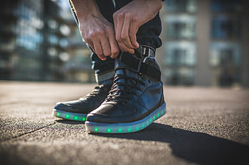 Miscellanea, Miscellaneous, Legs, Sneakers, Backlight, Illumination, Footwear HD wallpaper