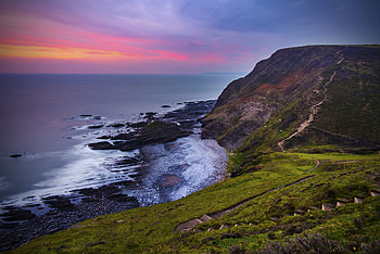 Nature, Sunset, Rocks, Coast, Surf HD wallpaper