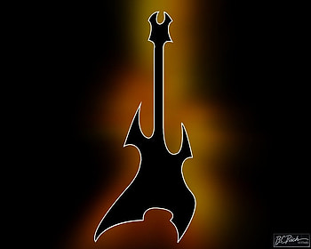 BC Rich Silhouette Digital, digital, music, abstract, guitar, bc rich, silhouette, rock HD wallpaper
