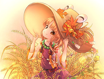 Cute, Touhou, suwako moriya, anime girl HD wallpaper