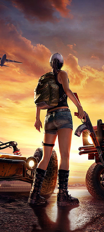 PUBG Art, sky, game, gaming, pubgm, survive, pubg mobile, survival, cloud, , drawing HD phone wallpaper