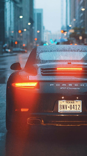Porsche 911 Carrera, Back view HD phone wallpaper