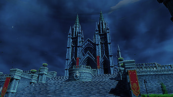 Genshin Impact : Dark Castle Nightscape, video game, Genshin Impact HD wallpaper