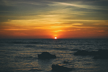 Beach Sunset Sea Sunrise , beach, sunset, sea, sunrise, nature HD wallpaper