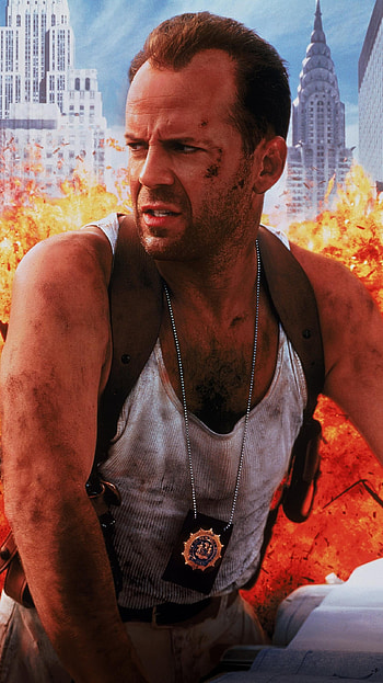 Die Hard: With a Vengeance, Iconic , Intense scenes, Adrenaline-fueled HD phone wallpaper