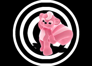 Pretty in Pink, pink, spiral, pretty, skunk HD wallpaper