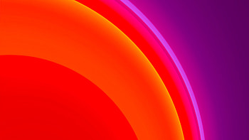 Yellow Red Pink Purple Geometric Circle Abstraction Abstract HD wallpaper