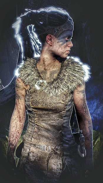 Hellblade, Viking makeup, Magic cards, State of decay HD phone wallpaper