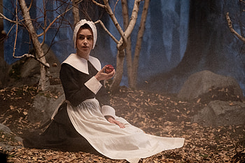 Maxxxine: Lily Collins in Enchanted Forest - Ultra, movie, Maxxxine, Lily Collins HD wallpaper