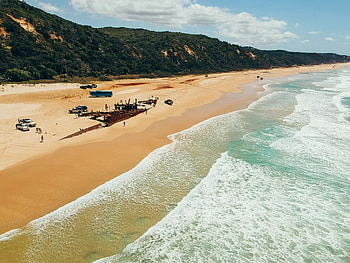 Fraser Island, SS Maheno shipwreck, Haunting beauty HD wallpaper