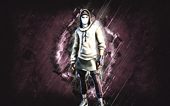 Fortnite Swish Skin, Fortnite, main characters, purple stone background, Swish, Fortnite skins, Swish Skin, Swish Fortnite, Fortnite characters HD wallpaper