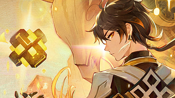 Yellow Eyes Black Hair Zhongli Genshin Impact HD wallpaper