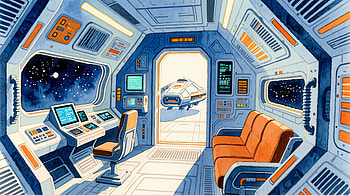 Command Atrium — Spaceship Interior, spaceship interior, cockpit, control panel HD wallpaper