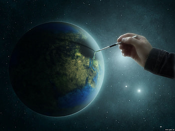 Funny, Planets, Universe HD wallpaper