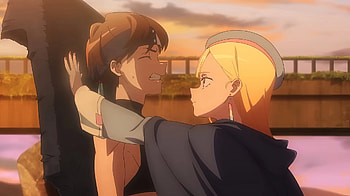 Dusk Beyond the End: Anime Embrace, Anime HD wallpaper