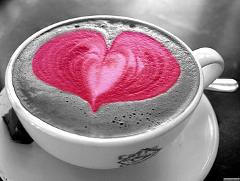 Food, Coffee, Cup, Foam, Heart, Meerschaum, Drink, Beverage HD wallpaper