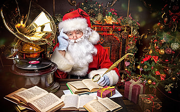 Santa, old, white, craciun, man, christmas, list HD wallpaper