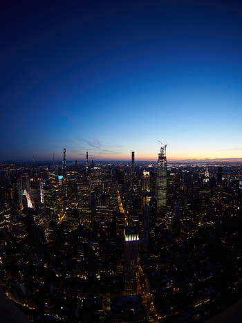 Cities, Sky, Building, Lights, Night City, Skyscrapers HD phone wallpaper