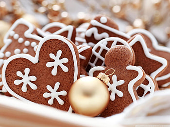 Christmas Cookies, Cookies, Beautiful, Bauble, Gingerbread, Christmas, Plate HD wallpaper