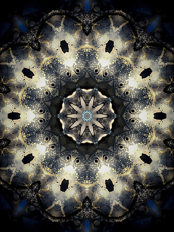 Abstract, Drops, Reflection, Pattern, Fractal, Reflections HD phone wallpaper