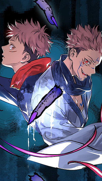 Sukuna Yuji and Itadori, Jujutsu Kaisen, anime, itadori, sukuna yuji HD phone wallpaper